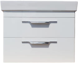 TMP cabinets Lux80 Fali Fürdőszobabútor - Cerastyle Sharp 37300 Mosdóval, 80x48 cm