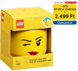 Tesco (tesco) LEGO Tárolófej - Mini, kacsintós lány