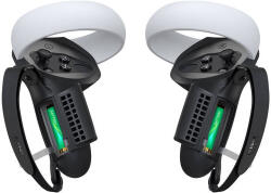 KIWI design Vezérlőmarkolat akkumulátoros ajtóval Kiwi Design Q1 PRO-2.2 a Meta Quest 2 készülékhez Fekete (Q1 PRO-2.2/HJT-320)