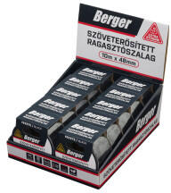 Berger Szöveterősített ragasztószalag Duct Tape 48mmx10m fekete Berger 10/dob (200101-4057)