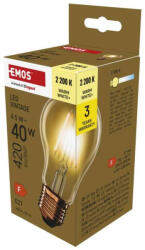EMOS Z55032 40 W / 420 lm / Meleg fehér LED izzó Vintage A60 / E27 / 4, 5 W