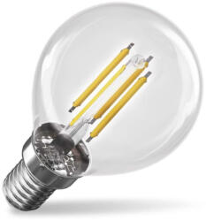 EMOS ZF1A43 60 W / 806 lm / Természetes fehér LED izzó Filament Mini Globe A CLASS/ E14 / 3, 8 W