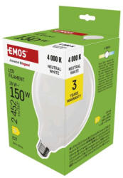 EMOS ZF2D83 150 W / 2452 lm / Természetes fehér LED izzó Filament G125 / E27 / 18 W