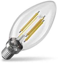 EMOS ZF3A42 60 W / 806 lm / Meleg fehér LED izzó Filament gyertya A CLASS/ E14 / 3, 8 W