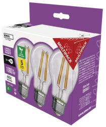 EMOS ZF5158.3 75 W / 1 060 lm / természetes fehér LED izzó Filament A CLASS A60 / E27 / 5 W (3 darabos kiszerelésben rendelhető, az ár darabonként értendő)