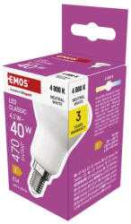 EMOS ZQ7E23 40 W / 470 lm / Természetes fehér LED izzó Classic R50 / E14 / 4, 2 W