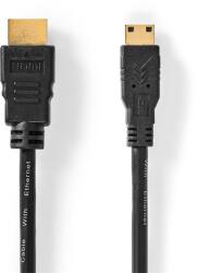 Nedis CVGL34500BK15 1, 5m 4K 30Hz 10, 2Gbps mini HDMI - HDMI kábel (CVGL34500BK15)