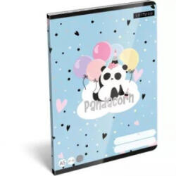 Lizzy Card Pandacorn: Panda mintás négyzetrácsos füzet, A5 (17656) (17656)