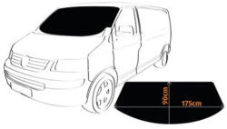 AUTOMAX Napvédő, és fagyvédőés szélvédő takaró, mikrobuszra fekete 175x90cm (3894)