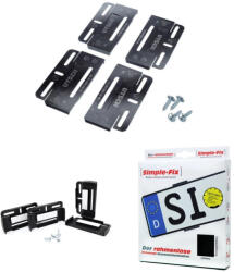 AUTOMAX Simple-Fix 583199 UTSCH Keret nélküli prémium rendszámtábla tartó pár (583199)