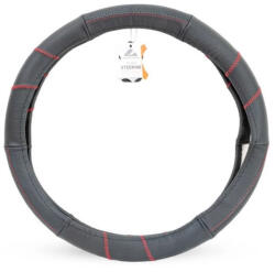 AUTOMAX Kormányvédő 37-39 cm fekete/piros bőr (8110) - olaj