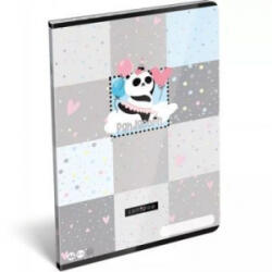 Lizzy Card Pandacorn: Négyzetrácsos füzet, 32 lap - A4 (17588) - aqua