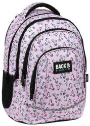 DERFORM BackUp unikornisos iskolatáska, hátizsák - 4 rekeszes - Pastel Pink (PLB3A70)