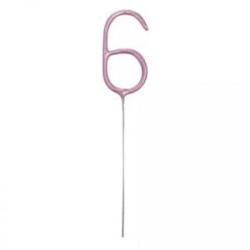 Godan Számos tortacsillagszóró - pink, 6-os (84086EU) (84086EU)