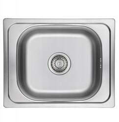 Kuchinox 1 kamrás acél mosogató szifonnal 50x40cm inox süllyesztett Kuchinox (SKO 010T)