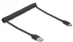 Delock Cablu de date Delock 90133, USB-A male - USB-C male, 0.8 m, Black (90133)