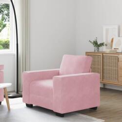 vidaXL rózsaszín bársony kanapéfotel 60 cm (4105250)