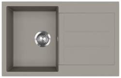Evido Cubo 45S gránit mosogató, 780 x 500 mm, platina 442061 (442061)