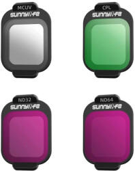 SUNNYLiFE 4 darabos MCUV, CPL, ND32, ND64 szűrő készlet Flip drónhoz