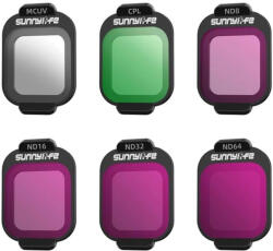 SUNNYLiFE 6 db Lens MCUV, CPL, ND8, ND16, ND32, ND64 szűrők DJI Fliphez