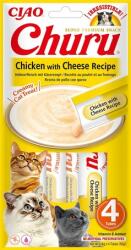 Inaba Cat Churu püré macskáknak (csirke-sajt) (24 csomag | 24 x [4 x 14 g]) 96darab