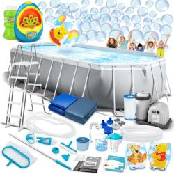 Intex Kerti medence kerettel 610 x 305 x 122 cm 21 az 1-ben INTEX 26798 + ingyenes buborékgép (26798-M)