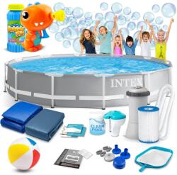 Intex Kerti medence kerettel 366 x 76 cm 16 az 1-ben INTEX 26712 + buborékgép INGYEN (26712-M)