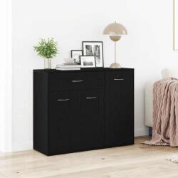 vidaXL fekete tölgy színű szerelt fa tálalószekrény 88 x 30 x 70 cm (862445)