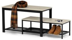 Autronic Set de 2 rafturi pentru pantofi, stejar Sonoma, maro deschis Pantofar