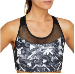 ASICS Női sportmelltartó, Asics Future Tokyo Aop Bra, fekete XS fehér|fekete