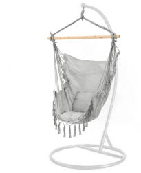 Leziter Puerto függőszék állvánnyal szürke-fehér (WST-02-Grey_SW-007-STWH) - platinashop