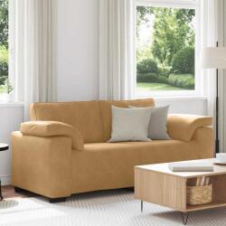 vidaXL barna bársony loveseat kanapé 140 cm (4105274)