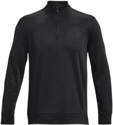 Under Armour Armour Armour Fleece 1/4 Zip férfi edzőpulóver XS fekete
