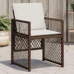 vidaXL 4 db barna polyrattan kerti szék párnával (364952)