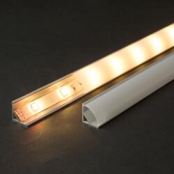 PHENOM LED alumínium profil sín, 2000 x 16 x 16 mm, íves sarok profil (41012A2)