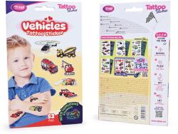 TYTOO Járművek tetoválás matrica szett - 53 db / csomag (TY50272) - hasznos-holmik