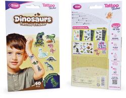 TYTOO Dinoszauruszos tetoválás matrica szett - 40 db / csomag (TY50270) - hasznos-holmik