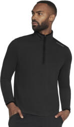 Skechers Férfi pulóver, Skech-Knits Burst 1/4 Zip, fekete L fekete