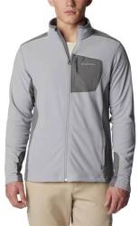 Columbia Férfi polár pulóver, Columbia Klamath Range Full Zip Fleece, szürke L szürke