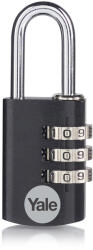 Yale YE3CB/20/121/1/BK számzáras bőrönd lakat (YE3CB201211BK)