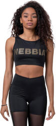 NEBBIA Gold Mesh Mini Top edzőmelltartó M fekete