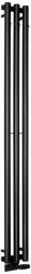 SAPHO Sapho, PILON fűtőelem 196x1800mm, 3 kampóval, fekete matt, IZ128T (IZ128T)