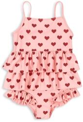 Konges Sløjd egyrészes gyerek fürdőruha MANUCA FRILL SWIMSUIT GRS rózsaszín, KS103264 - rózsaszín 104