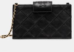 Tory Burch bőr táska Fleming fekete, 167250-001 - fekete Univerzális méret