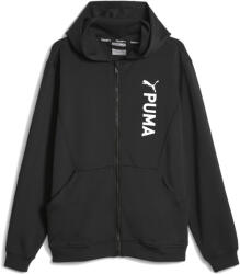 PUMA Férfi Fit dupla kötött FZ kapucnis pulóver XS fekete