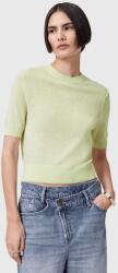 AllSaints gyapjú felső ELSIE zöld, sima, W068KC - zöld XS