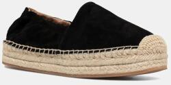 BOSS bőr espadrilles Madeira fekete, platformos, 50542344 - fekete Női 39