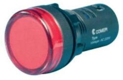 Comepi ECX LED jelzőlámpa, piros, fi22mm, 24VAC/DC (ECX2051-24L) (ECX2051-24L)