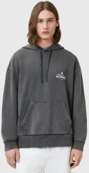 AllSaints pamut melegítőfelső SOLEIL szürke, nyomott mintás, kapucnis, M016NC - szürke L
