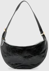 AllSaints bőr táska HALF MOON - fekete Univerzális méret